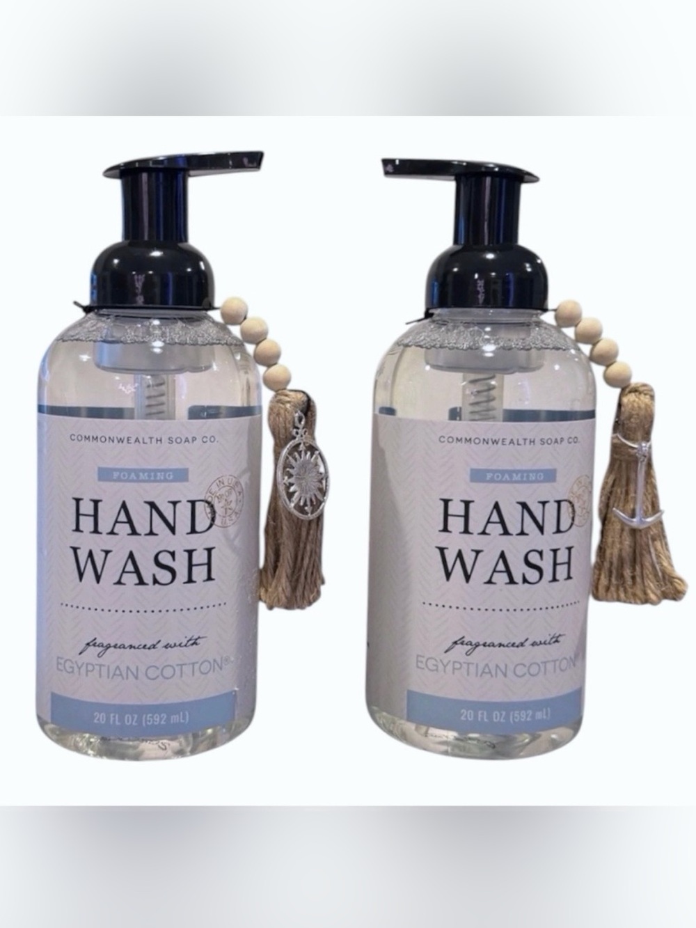 2 COMMONWEALTH SOAP CST EGYPTIAN COTTON w/ALOE Foam Hand Wash 20 oz ea